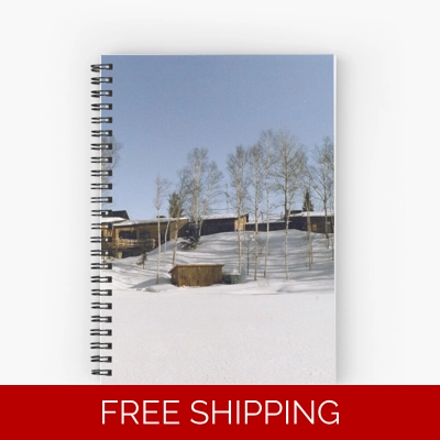 Le Studio Spiral Notebook Building Lake Perry Winter